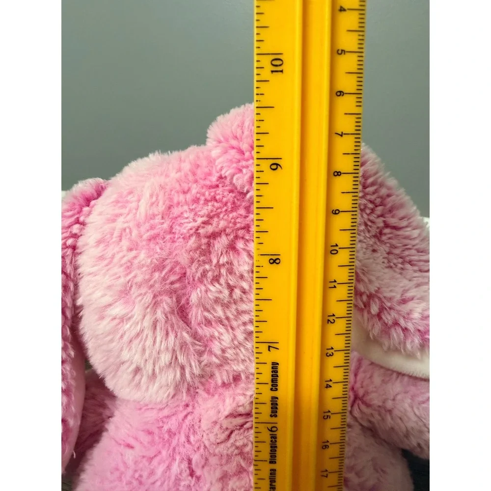 Vintage Hugfun Pink Bunny with‎ Neck Ribbon Plush